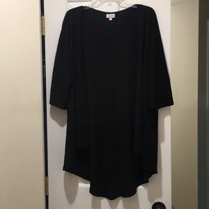 LuLaRoe Lindsay size Small. Like new. BLACK!